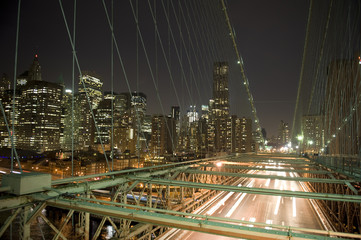 Fototapeta na wymiar Brooklyn Bridge, New York, NY