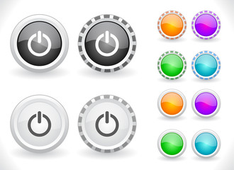 Buttons for web. Vector.