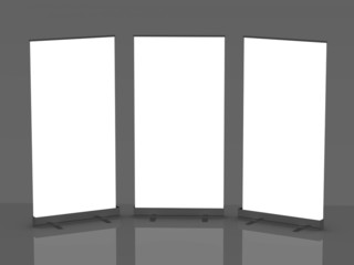 blank roll up banner display