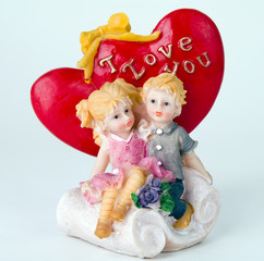 Souvenir- valentine on the blue