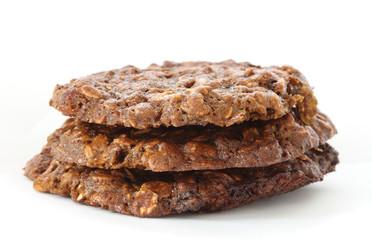Brown oatmeal cookies