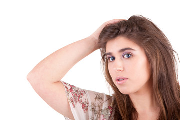 Fototapeta premium Young and beautiful woman portrait