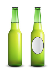 Vector beer bottles.