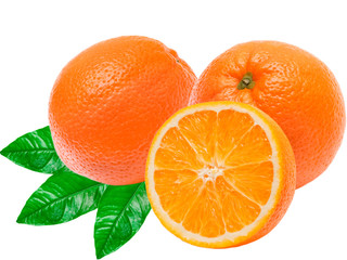 orange isolated on white background