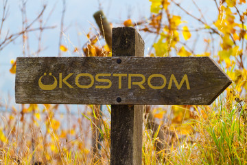 Ausstieg aus Atomkraft. Ökoenergie.