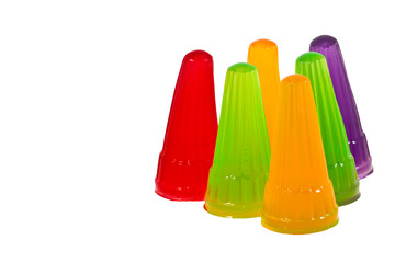 Jelly on white background