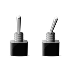 toggle switch isolated on white