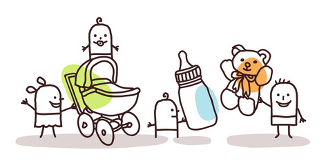 kids with accessories