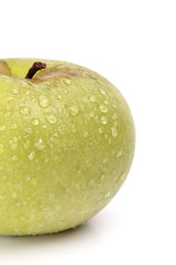 Fragment of green apple