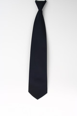 black necktie isolated on white background