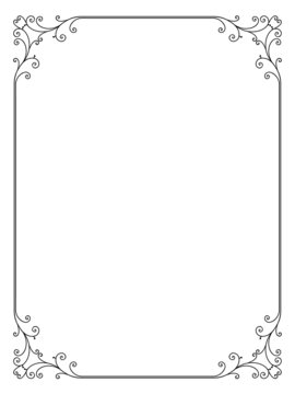 recommend clip art: Vector floral ornamental decorative frame