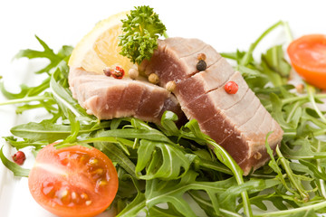 Tagliata di Tonno con Rucola