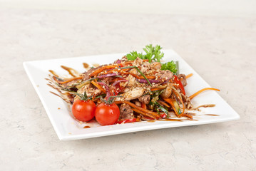 Tasty appetizer of meat