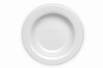Cercles muraux Plats de repas placa, plato en fondo Blanco
