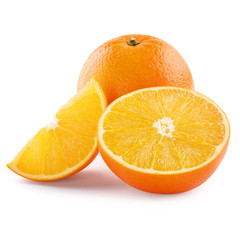 oranges fruit studio isolated
