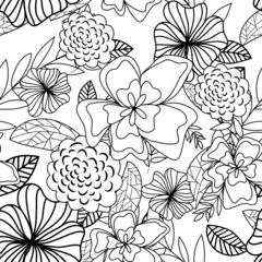 Fototapeten floral seamless pattern © Konovalov Pavel