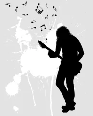 Papier Peint photo autocollant Groupe de musique guitariste de rock