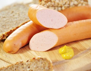 Bratwurst, Holzbrett