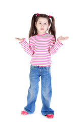 Little girl puzzled