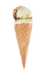 ice cream in the cone