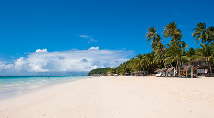 Plage blanche, île de Boracay, Philippines