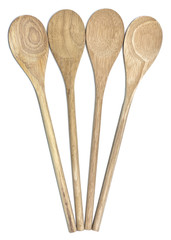 Four Wooden Spoons