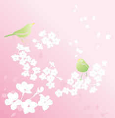 桜とうぐいす