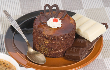 cake with chokolate