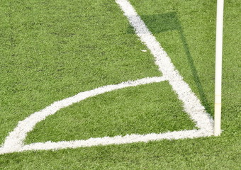 Obraz premium Terrain de foot synthétique