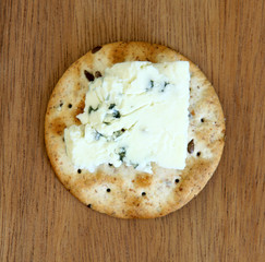 Cracker with Blue Cheese