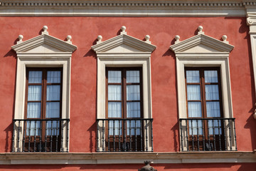 Windows in Seville, Spain