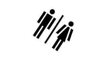 gender/equal opportunities concept - man and woman side by side