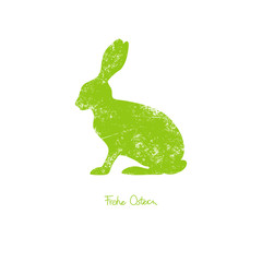 Osterhase Nostalgie grün