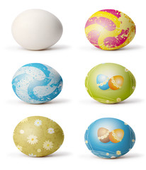 set of easter eggs