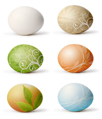 set of easter eggs