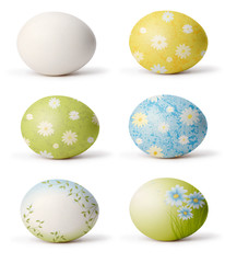 set of easter eggs