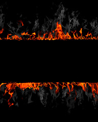 Flames abstract background