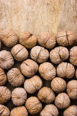 background of walnuts