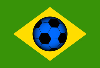 Obraz premium Fútbol brasileño