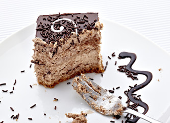 cream chocolate cake sweet food