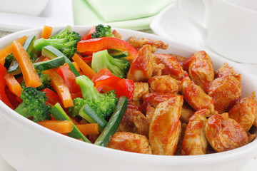 Chicken with vegetables