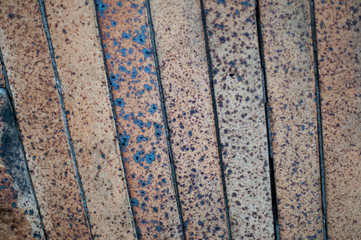 Fragment of a stone wall with dotted pattern