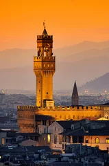 Fotobehang Florenz Palazzo Vecchio Abend 04 © LianeM