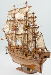 maquette du voilier "Bounty", vue arrière