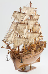 maquette du voilier "Bounty", vue avant