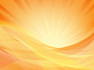 Obraz premium waves and rays of light