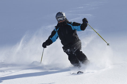 Skier en  haute montagne