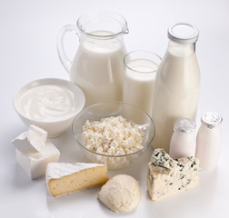 Photo of milk products.