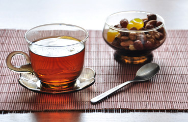Fototapeta premium tea with lemon