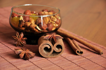 cinnamon and nuts